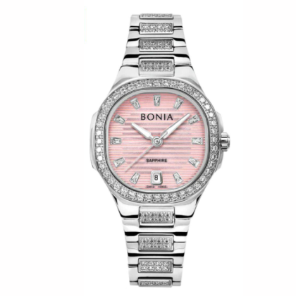 Bonia Cristallo BNB10833-2377LE Stainless Steel Band Women Watch